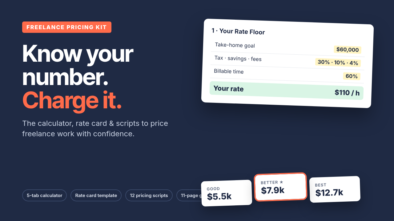 The Freelance Pricing Kit cover